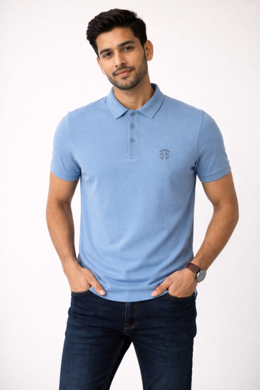 MEN'S PK Polo Tees ( SKY BLUE)