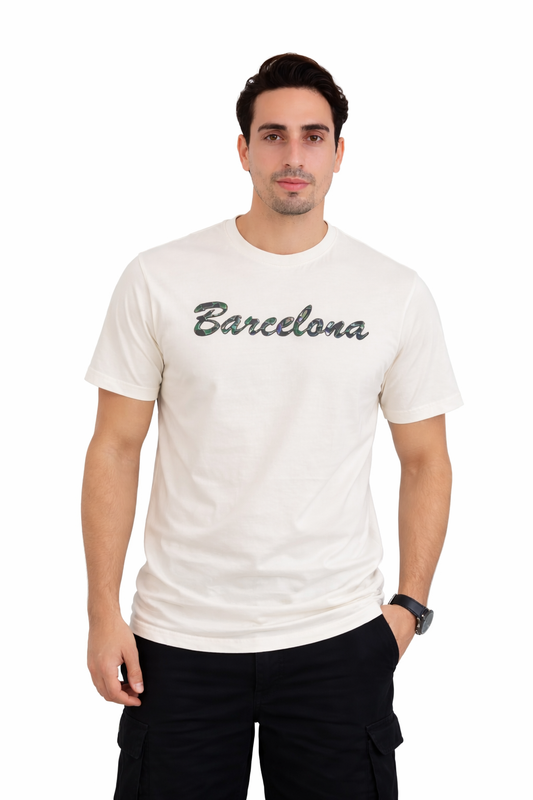 Men’s Premium Barcelona  China Lycra Cotton  Graphic Tee