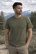 Soft Popcorn Textured Fabric (Olive Green)