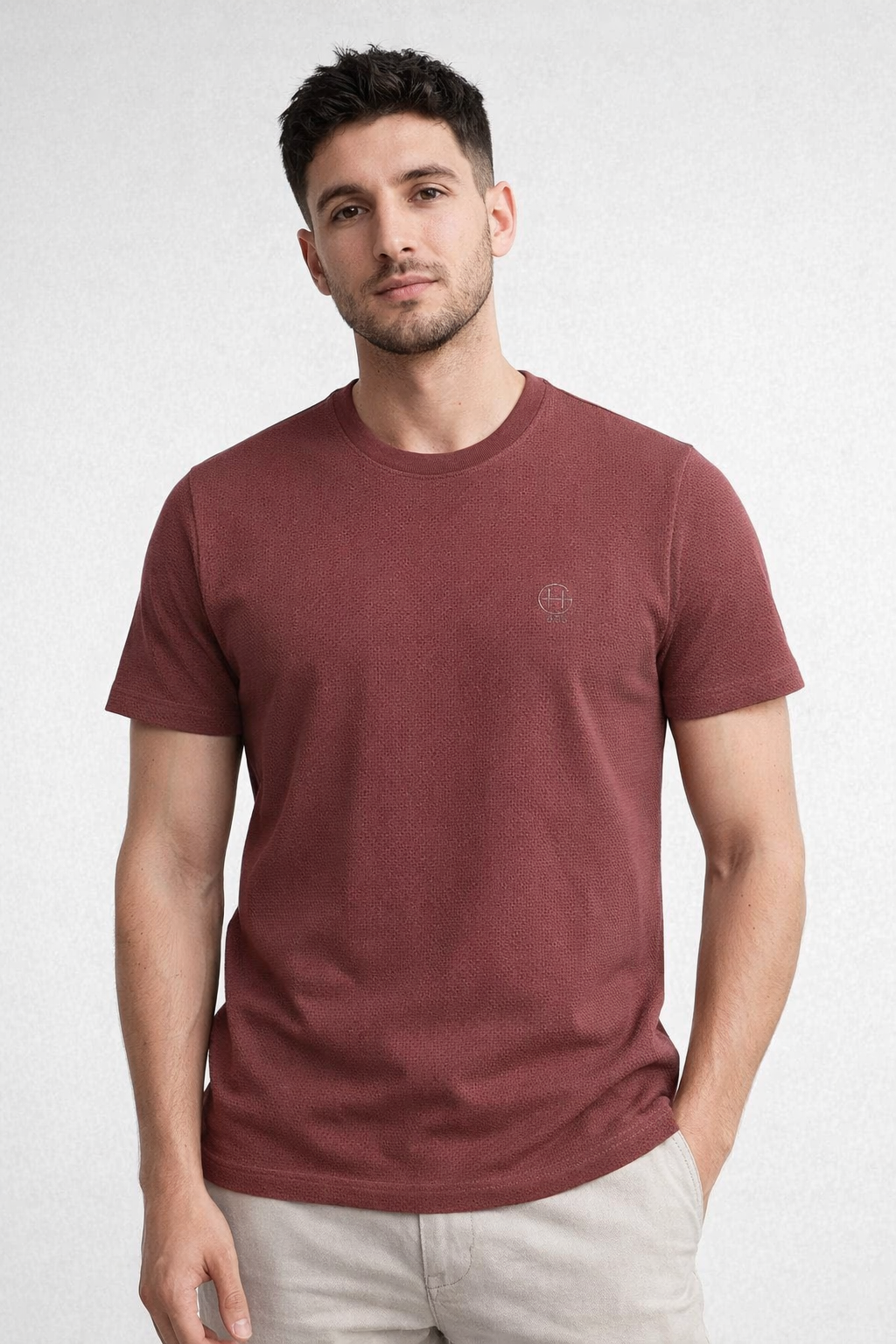 Soft Popcorn Textured Fabric (Rose Pink)