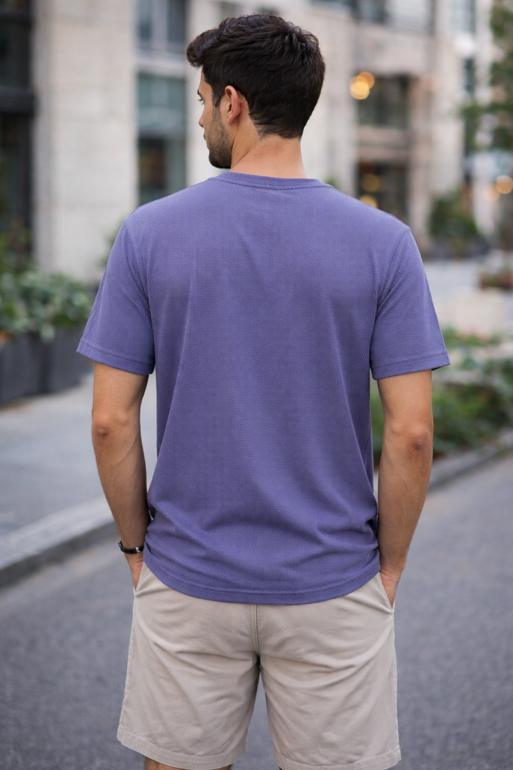 Soft Popcorn Textured Fabric (Blue)