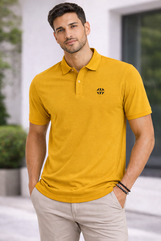 MEN'S PK Polo Tees (Mustard)