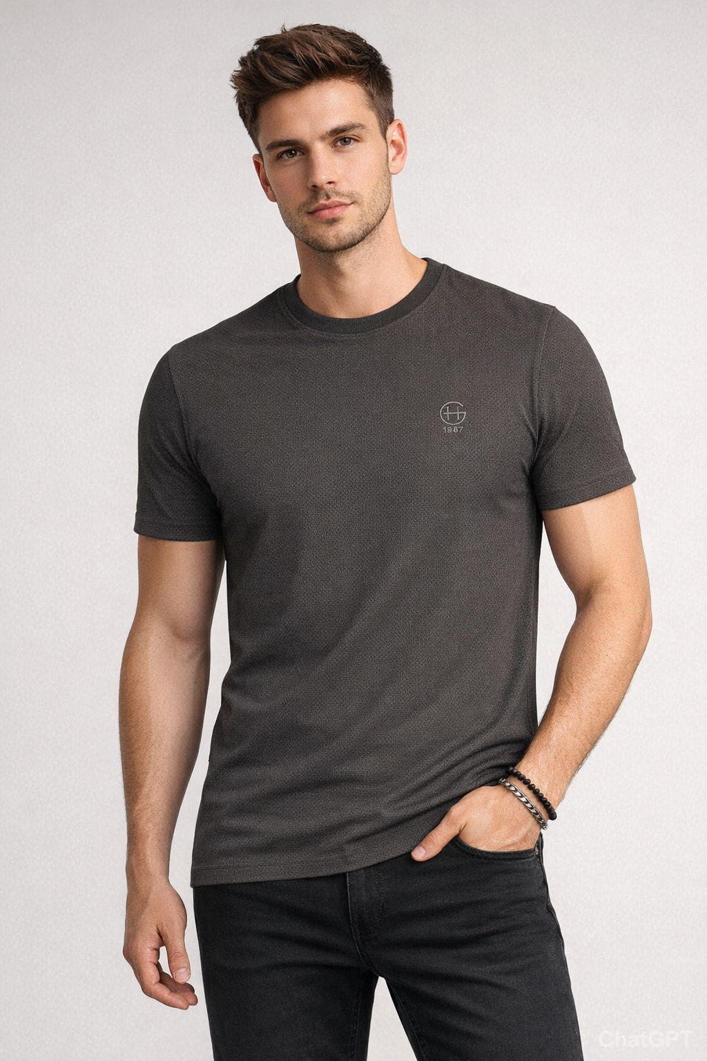 Soft Popcorn Textured Fabric (D-Gray)