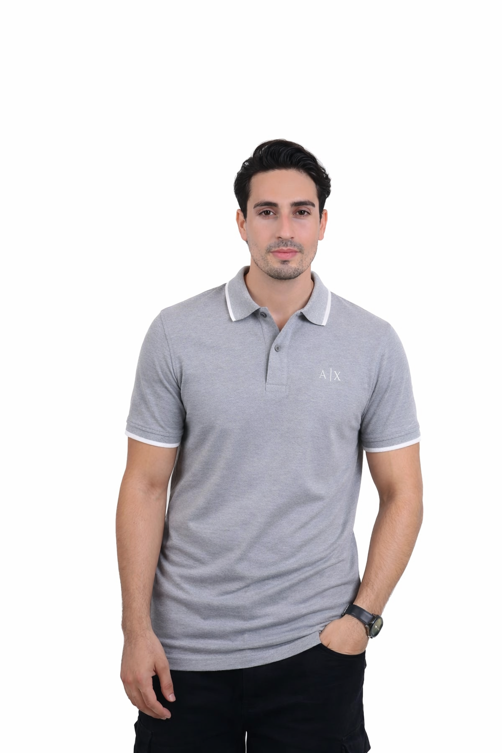 MEN'S Two Tone Tee A/X (Light Gray)