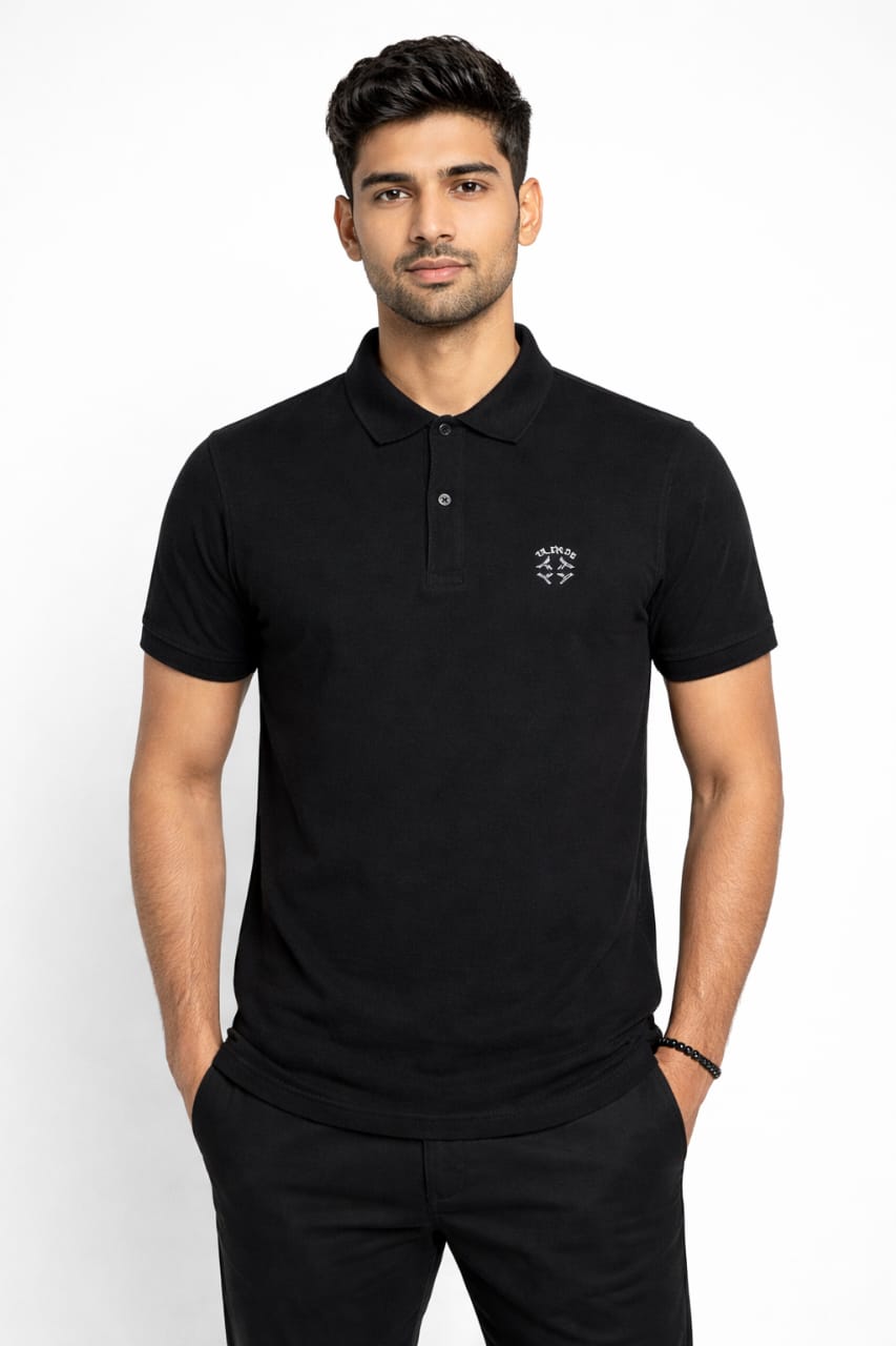 MEN'S PK Polo Tees (Black)