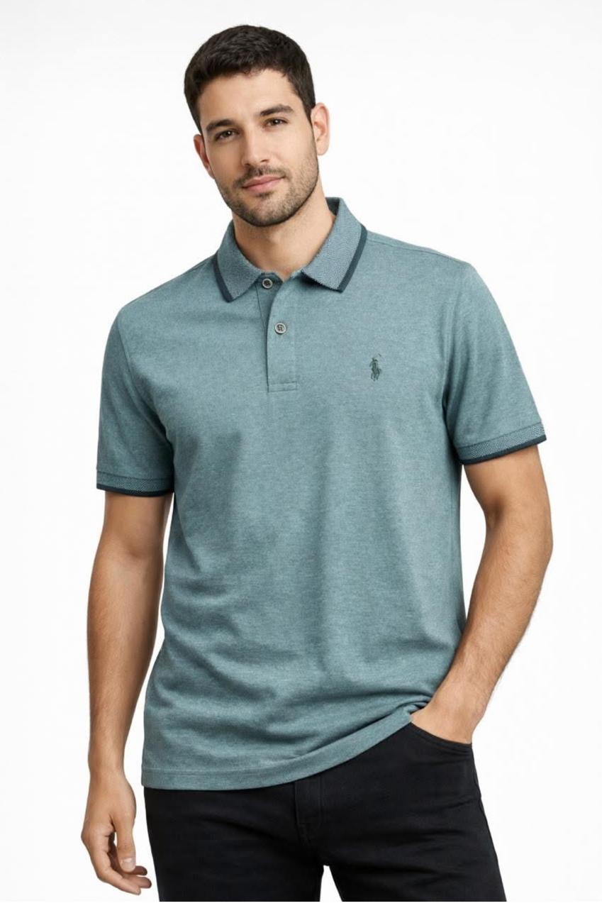MEN'S Two Tone Tee POLO (Blue Moon)